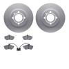 4502-74076 Geospec Brake Rotors w/5000 Advanced Brake Pads Kit, 1995-1995 Audi/Volkswagen, Position: Front - image 1