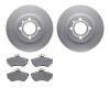 4502-74078 Geospec Brake Rotors w/5000 Advanced Brake Pads Kit, 1993-1993 Audi/Volkswagen, Position: Front - image 1