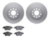 4502-74109 Geospec Brake Rotors w/5000 Advanced Brake Pads Kit, 2005-2013 Audi/Volkswagen, Position: Front - image 1