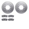 4502-76183 Geospec Brake Rotors w/5000 Advanced Brake Pads Kit, Fits Select Lexus/Toyota/Scion, Position: Rear - image 1