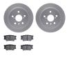 4502-76186 Geospec Brake Rotors w/5000 Advanced Brake Pads Kit, Fits Select Lexus/Toyota/Scion, Position: Rear - image 1