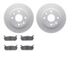 4502-80051 Geospec Brake Rotors w/5000 Advanced Brake Pads Kit, 1990-1993 Ford/Lincoln/Mercury/Mazda, Position: Rear - image 1