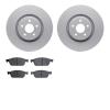 4502-99058 Geospec Brake Rotors w/5000 Advanced Brake Pads Kit, 2014-2019 Ford/Lincoln/Mercury/Mazda, Position: Front - image 1
