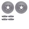 4502-99076 Geospec Brake Rotors w/5000 Advanced Brake Pads Kit, 2011-2019 Ford/Lincoln/Mercury/Mazda, Position: Front - image 1