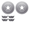 4502-99155 Geospec Brake Rotors w/5000 Advanced Brake Pads Kit, 2005-2008 Ford/Lincoln/Mercury/Mazda, Position: Rear - image 1