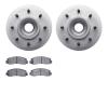 4502-99176 Geospec Brake Rotors w/5000 Advanced Brake Pads Kit, 2006-2010 Ford/Lincoln/Mercury/Mazda, Position: Front - image 1