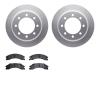 4502-99177 Geospec Brake Rotors w/5000 Advanced Brake Pads Kit, Fits Select Ford/Lincoln/Mercury/Mazda, Position: Rear - image 1
