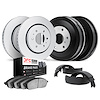 4504-40066 Geospec Brake Rotors w/5000 Advanced Brake Pads/Drums & Shoes Kit, 2000-2002 Mopar, Position: Front and Rear - image 1
