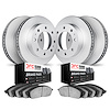 4504-54010 Geospec Brake Rotors w/5000 Advanced Brake Pads Kit, 2003-2007 Ford/Lincoln/Mercury/Mazda, Position: Front and Rear - image 1
