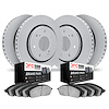 4504-54100 Geospec Brake Rotors w/5000 Advanced Brake Pads Kit, 2012-2014 Ford/Lincoln/Mercury/Mazda, Position: Front and Rear - image 1