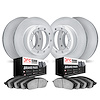 4504-54287 Geospec Brake Rotors w/5000 Advanced Brake Pads Kit, Fits Select Ford/Lincoln/Mercury/Mazda, Position: Front and Rear - image 1