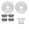 4512-01013 Geospec Brake Rotors w/5000 Advanced Brake Pads Kit & Hardware, 2007-2014 Suzuki, Position: Rear - image 1