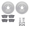 4512-01014 Geospec Brake Rotors w/5000 Advanced Brake Pads Kit & Hardware, 2010-2013 Suzuki, Position: Rear - image 1
