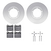 4512-02031 Geospec Brake Rotors w/5000 Advanced Brake Pads Kit & Hardware, 1967-1974 Porsche, Position: Front - image 1