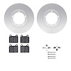 4512-02032 Geospec Brake Rotors w/5000 Advanced Brake Pads Kit & Hardware, 1978-1983 Porsche, Position: Front