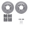 4512-02033 Geospec Brake Rotors w/5000 Advanced Brake Pads Kit & Hardware, 1969-1983 Porsche, Position: Rear - image 1