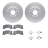 4512-02045 Geospec Brake Rotors w/5000 Advanced Brake Pads Kit & Hardware, 2008-2009 Audi/Volkswagen, Position: Front - image 1