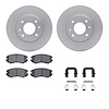 4512-03088 Geospec Brake Rotors w/5000 Advanced Brake Pads Kit & Hardware, 2002-2006 Kia/Hyundai/Genesis, Position: Front - image 1