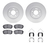 4512-03093 Geospec Brake Rotors w/5000 Advanced Brake Pads Kit & Hardware, 2015-2015 Kia/Hyundai/Genesis, Position: Front - image 1
