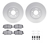 4512-03094 Geospec Brake Rotors w/5000 Advanced Brake Pads Kit & Hardware, 2011-2015 Kia/Hyundai/Genesis, Position: Front - image 1