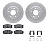 4512-03103 Geospec Brake Rotors w/5000 Advanced Brake Pads Kit & Hardware, 2004-2006 Kia/Hyundai/Genesis, Position: Front - image 1