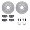 4512-03105 Geospec Brake Rotors w/5000 Advanced Brake Pads Kit & Hardware, 2009-2012 Kia/Hyundai/Genesis, Position: Front - image 1
