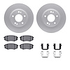 4512-03106 Geospec Brake Rotors w/5000 Advanced Brake Pads Kit & Hardware, 2010-2011 Kia/Hyundai/Genesis, Position: Front - image 1