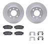 4512-03109 Geospec Brake Rotors w/5000 Advanced Brake Pads Kit & Hardware, 2003-2006 Multiple Makes/Models, Position: Front - image 1