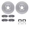 4512-03110 Geospec Brake Rotors w/5000 Advanced Brake Pads Kit & Hardware, 2004-2006 Kia/Hyundai/Genesis, Position: Front - image 1