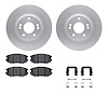 4512-03114 Geospec Brake Rotors w/5000 Advanced Brake Pads Kit & Hardware, 2005-2010 Kia/Hyundai/Genesis, Position: Front - image 1