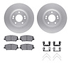 4512-03119 Geospec Brake Rotors w/5000 Advanced Brake Pads Kit & Hardware, 2016-2017 Kia/Hyundai/Genesis, Position: Front - image 1