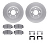 4512-03120 Geospec Brake Rotors w/5000 Advanced Brake Pads Kit & Hardware, 2014-2018 Kia/Hyundai/Genesis, Position: Front - image 1