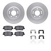 4512-03121 Geospec Brake Rotors w/5000 Advanced Brake Pads Kit & Hardware, 2014-2017 Kia/Hyundai/Genesis, Position: Front - image 1