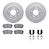4512-03125 Geospec Brake Rotors w/5000 Advanced Brake Pads Kit & Hardware, 2014-2019 Kia/Hyundai/Genesis, Position: Rear - image 1