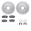 4512-03126 Geospec Brake Rotors w/5000 Advanced Brake Pads Kit & Hardware, Fits Select Kia/Hyundai/Genesis, Position: Front - image 1