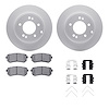 4512-03127 Geospec Brake Rotors w/5000 Advanced Brake Pads Kit & Hardware, 2016-2020 Kia/Hyundai/Genesis, Position: Rear - image 1