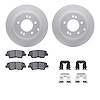 4512-03128 Geospec Brake Rotors w/5000 Advanced Brake Pads Kit & Hardware, 2008-2011 Kia/Hyundai/Genesis, Position: Rear - image 1