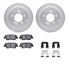 4512-03130 Geospec Brake Rotors w/5000 Advanced Brake Pads Kit & Hardware, 2007-2009 Kia/Hyundai/Genesis, Position: Rear - image 1