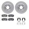 4512-03131 Geospec Brake Rotors w/5000 Advanced Brake Pads Kit & Hardware, 2007-2010 Kia/Hyundai/Genesis, Position: Front - image 1