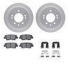 4512-03133 Geospec Brake Rotors w/5000 Advanced Brake Pads Kit & Hardware, 2010-2010 Kia/Hyundai/Genesis, Position: Rear - image 1
