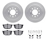 4512-03134 Geospec Brake Rotors w/5000 Advanced Brake Pads Kit & Hardware, 2007-2008 Kia/Hyundai/Genesis, Position: Rear - image 1