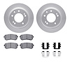 4512-03137 Geospec Brake Rotors w/5000 Advanced Brake Pads Kit & Hardware, 2009-2016 Kia/Hyundai/Genesis, Position: Rear - image 1