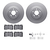 4512-03141 Geospec Brake Rotors w/5000 Advanced Brake Pads Kit & Hardware, 2010-2016 Kia/Hyundai/Genesis, Position: Front - image 1