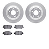4512-03142 Geospec Brake Rotors w/5000 Advanced Brake Pads Kit & Hardware, 2010-2016 Kia/Hyundai/Genesis, Position: Rear - image 1