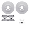 4512-03143 Geospec Brake Rotors w/5000 Advanced Brake Pads Kit & Hardware, 2010-2016 Kia/Hyundai/Genesis, Position: Front - image 1