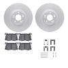 4512-03146 Geospec Brake Rotors w/5000 Advanced Brake Pads Kit & Hardware, 2015-2017 Kia/Hyundai/Genesis, Position: Front - image 1