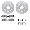 4512-03152 Geospec Brake Rotors w/5000 Advanced Brake Pads Kit & Hardware, 2012-2016 Kia/Hyundai/Genesis, Position: Front - image 1
