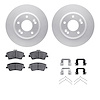 4512-03154 Geospec Brake Rotors w/5000 Advanced Brake Pads Kit & Hardware, 2017-2020 Kia/Hyundai/Genesis, Position: Front - image 1