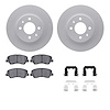 4512-03163 Geospec Brake Rotors w/5000 Advanced Brake Pads Kit & Hardware, 2012-2017 Multiple Makes/Models, Position: Front - image 1