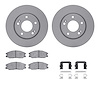 4512-03164 Geospec Brake Rotors w/5000 Advanced Brake Pads Kit & Hardware, 2001-2005 Kia/Hyundai/Genesis, Position: Front - image 1